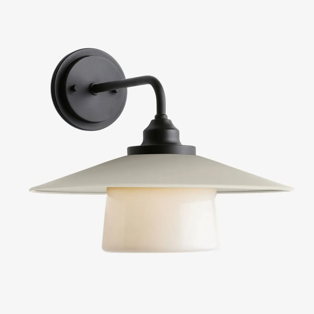 Cordax Utility-Inspired Wall Sconce - Metal and Glass for Indoor Outdoor Decor KL2030