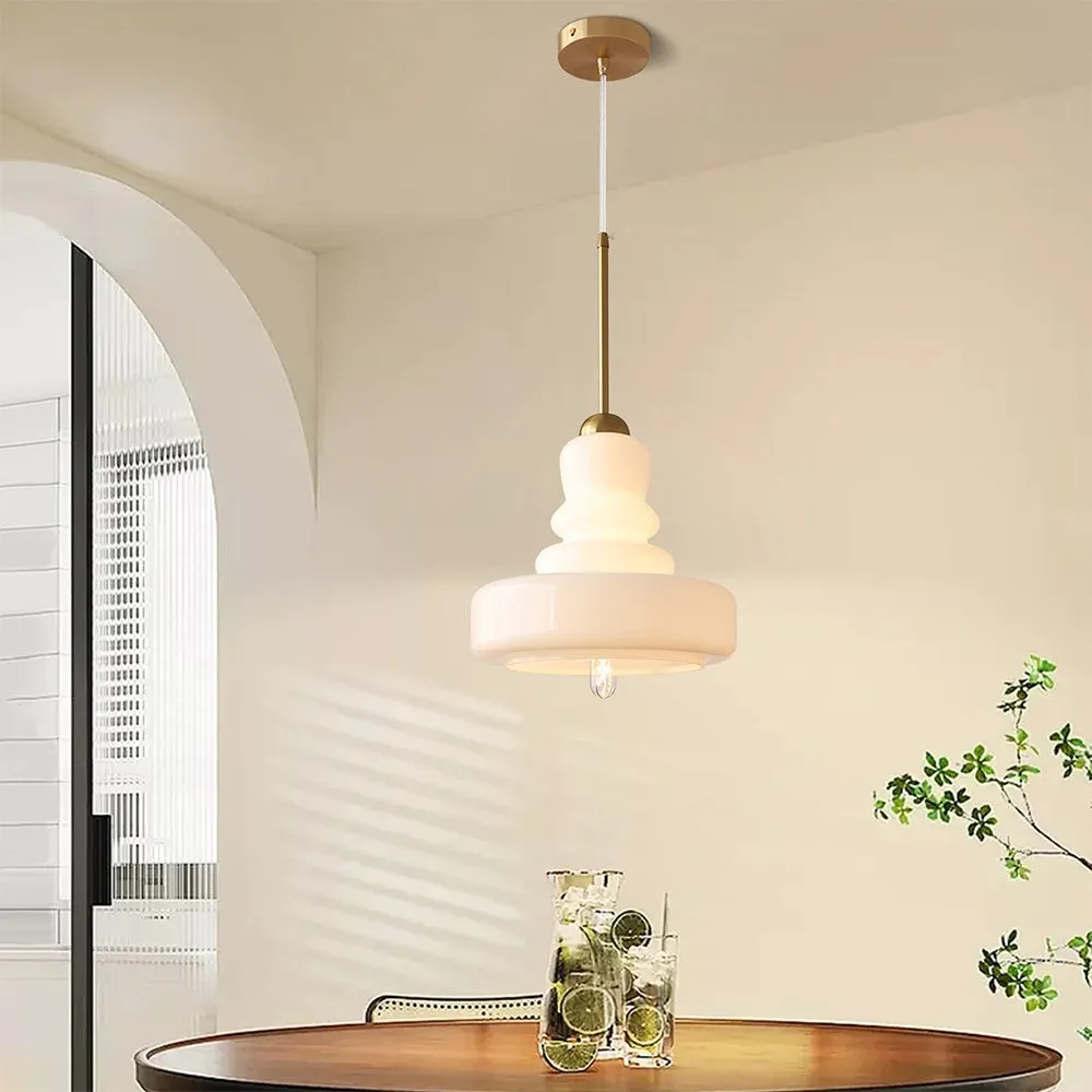 Mid Century Modern Gourd Glass Pendant Light KL132
