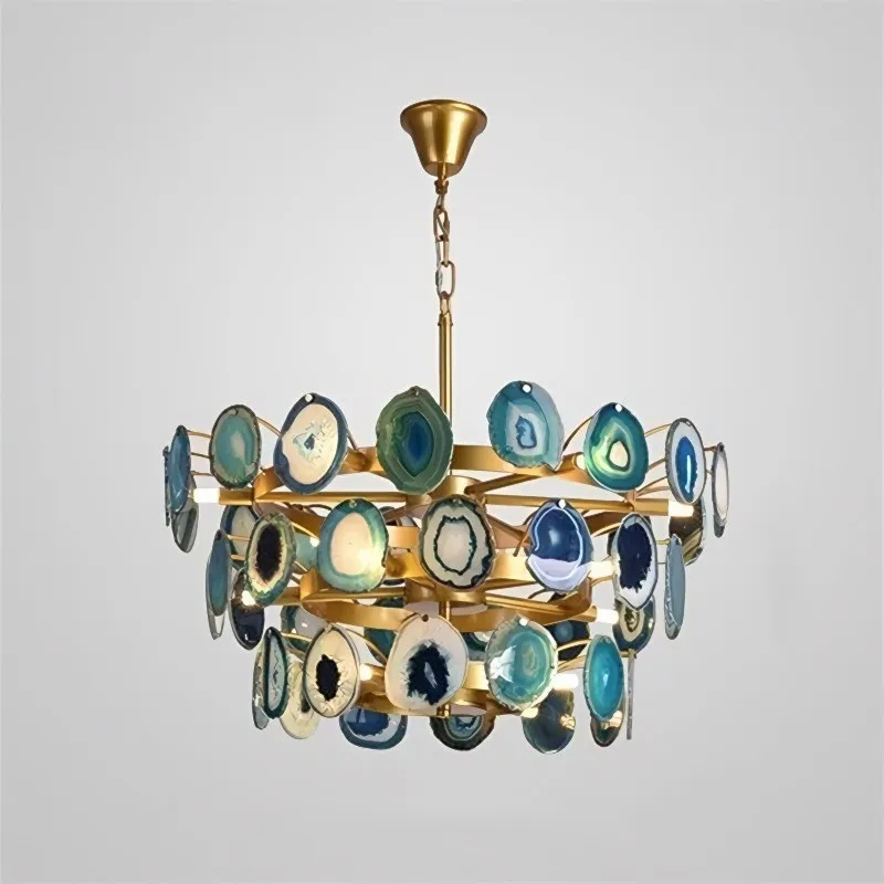 Slice Agate Chandelier/ Tower