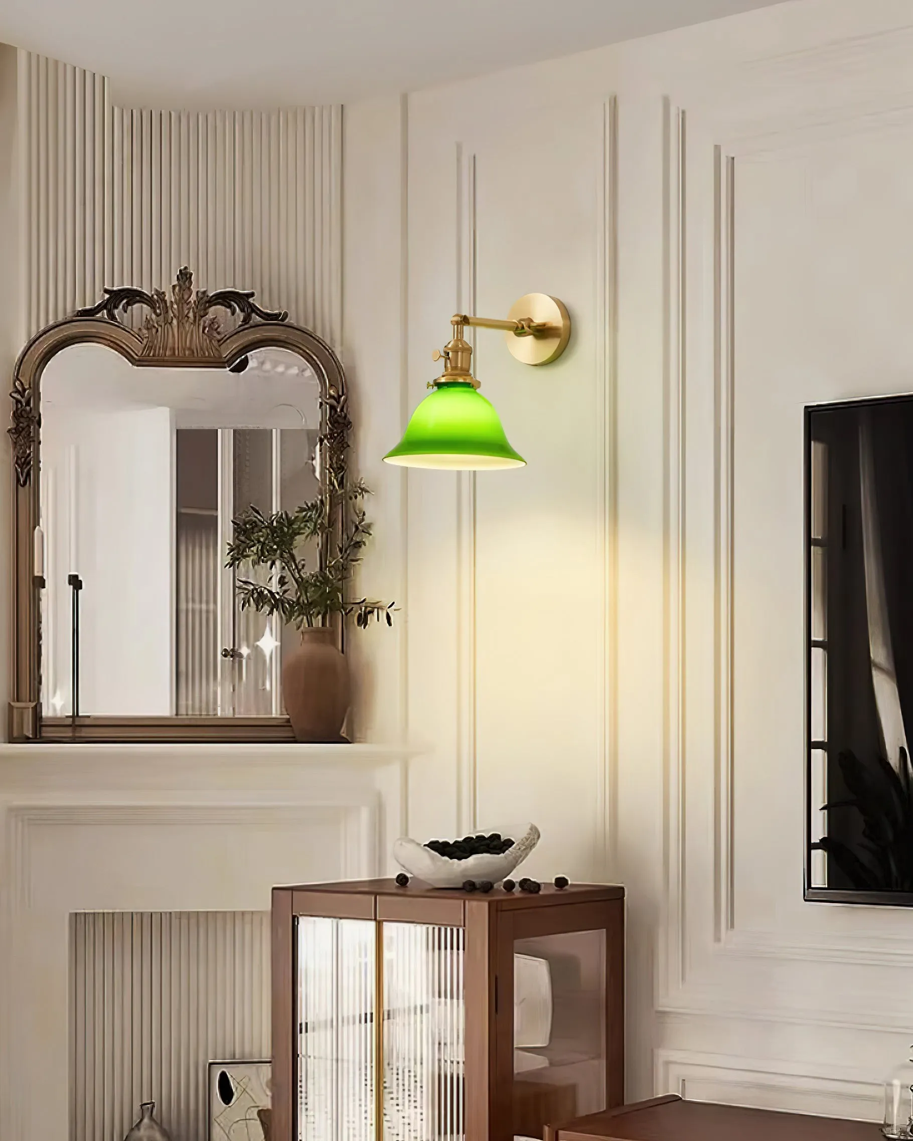 Personalized Green Bell-Shaped Wall Lamp KL409