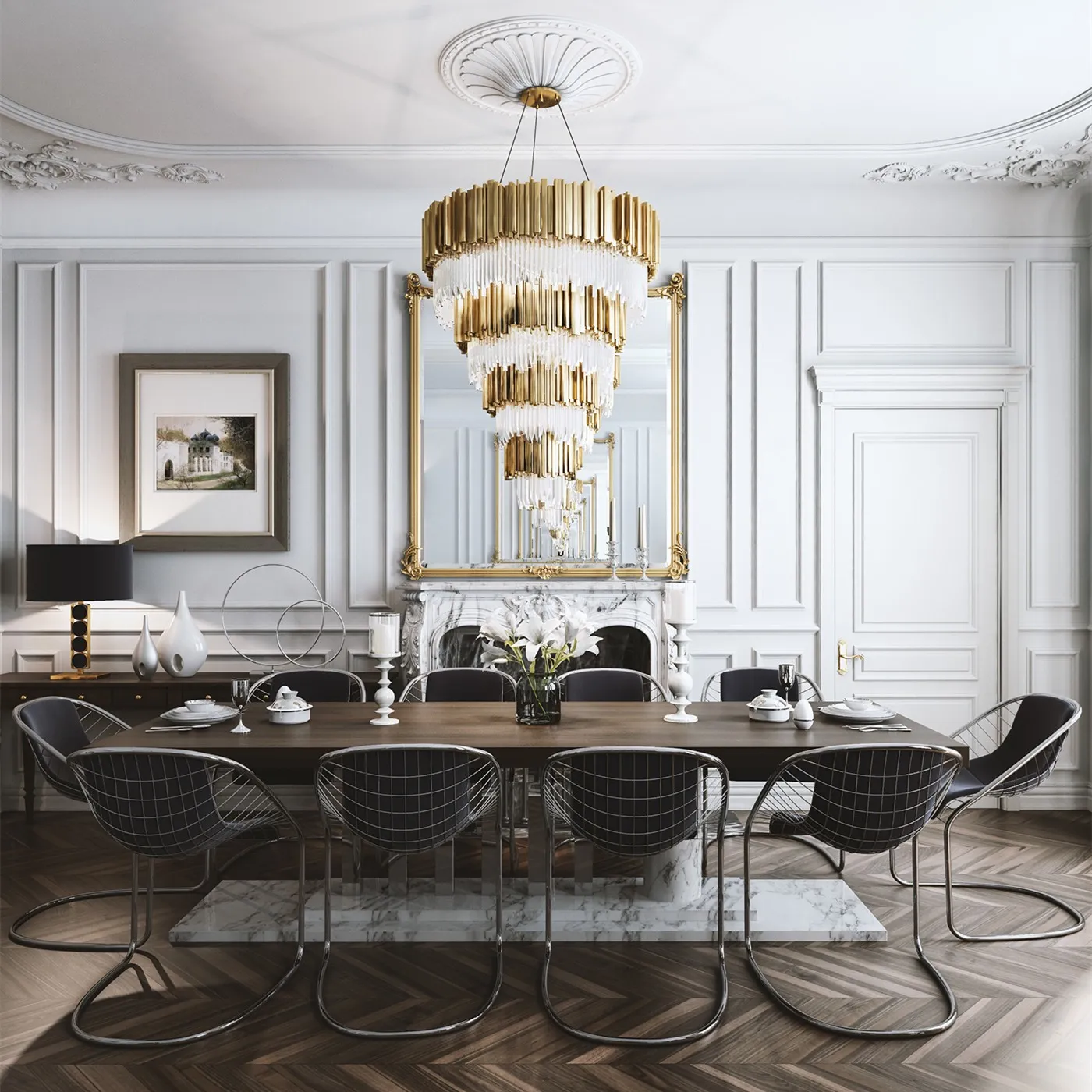 Empire chandelier
