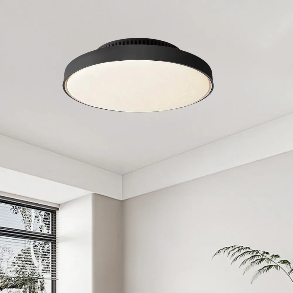 Silent Bladeless LED Ceiling Fan Light with Remote Control KL933