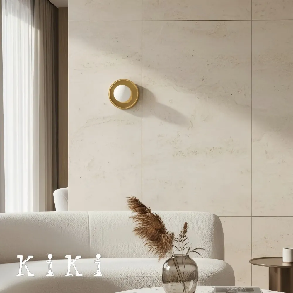 Soina Minimalist Globe Wall Light with Ceramic Base - Warm Ambient Lighting for Home KL1684