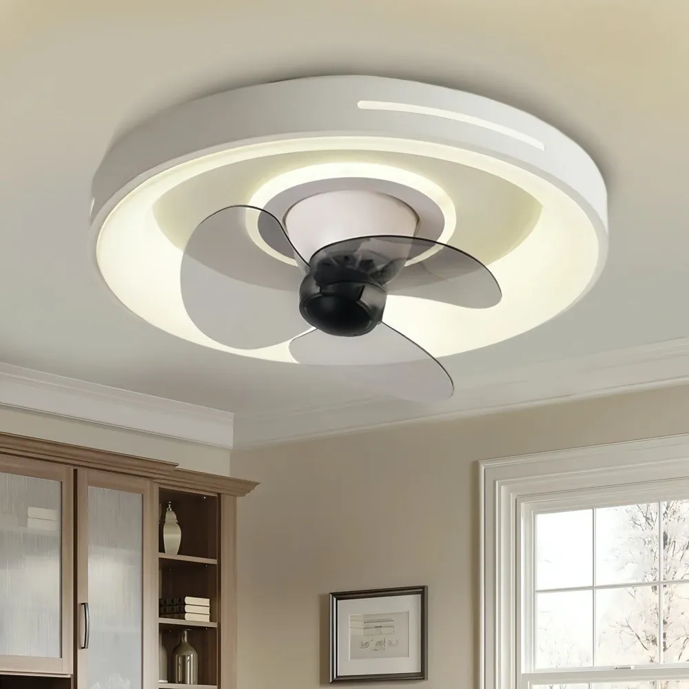 Modern Slient LED Ceiling Fan Light for Bedroom KL931