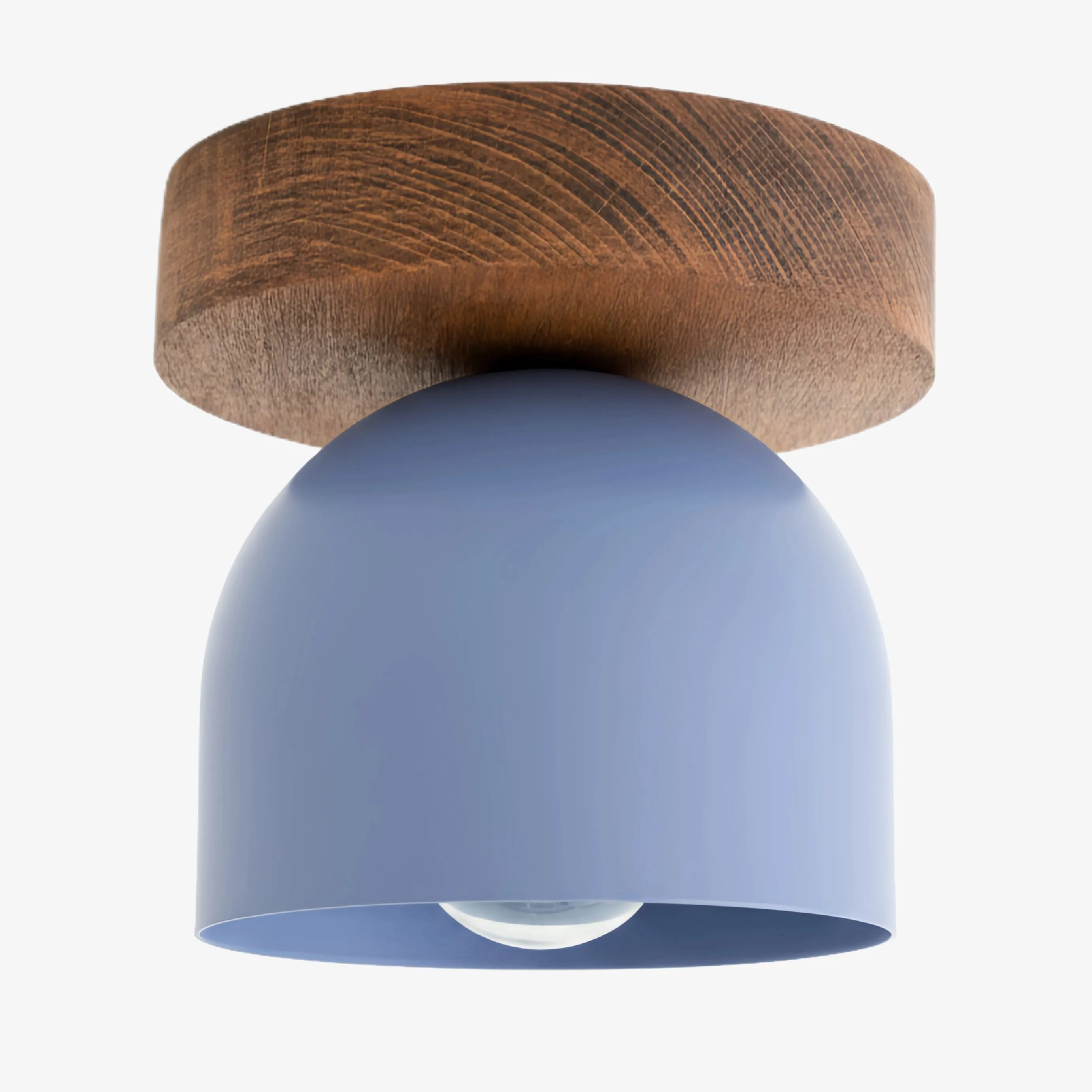 Metio Dome Modern Rustic Ceiling Light - Wooden and Metal Fusion KL1501