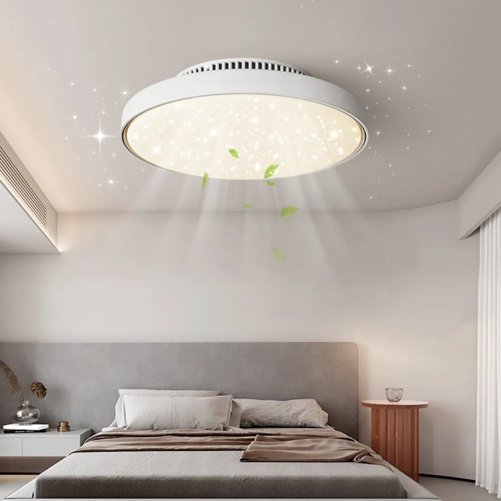 Silent Bladeless LED Ceiling Fan Light with Remote Control KL933