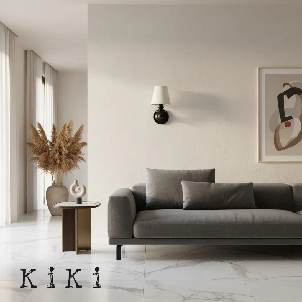 Kalvora Classic Sculpted Wall Sconce – Fabric Shade Sconce For Indoor Accent Lighting KL1162