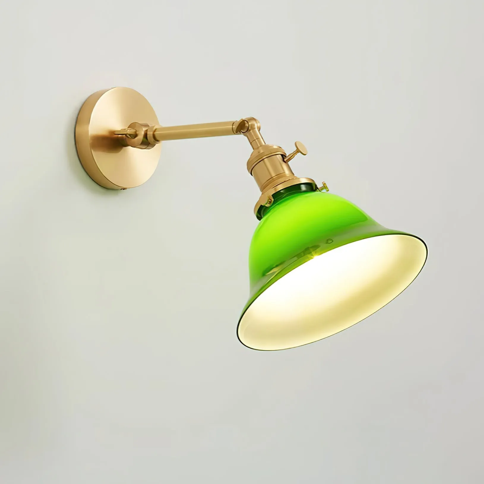 Personalized Green Bell-Shaped Wall Lamp KL409