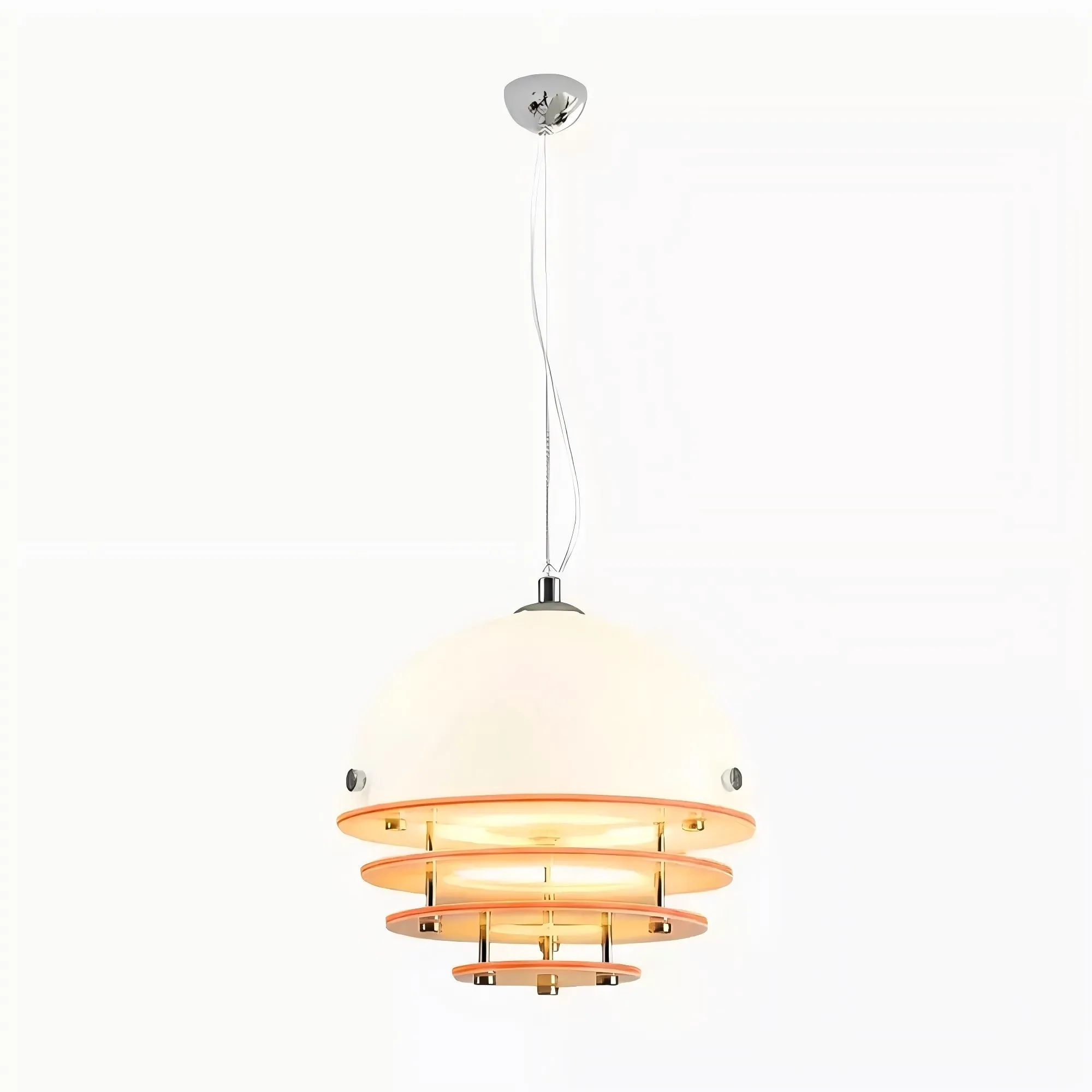 Sunset Pendant Light - Medieval Bauhaus Orange Orb Pendant Light KL880