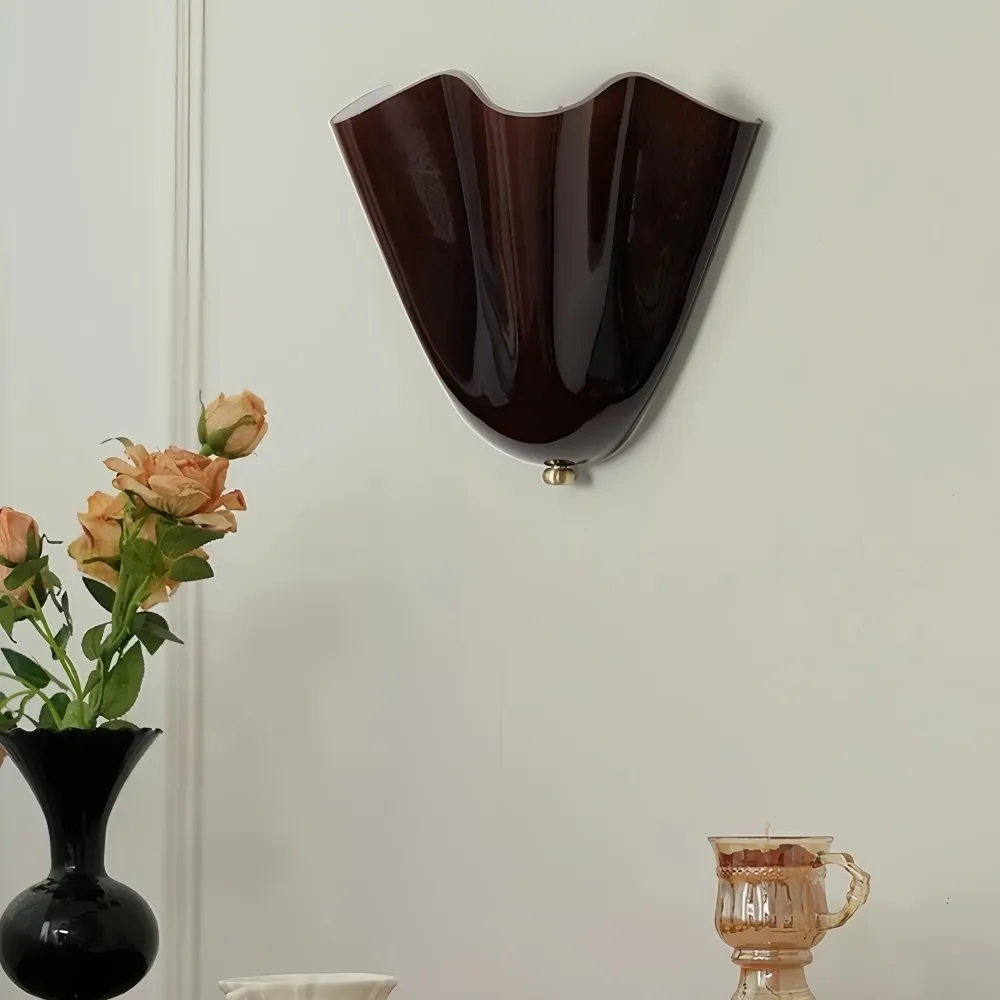 Vera Glass Wall Lamp - Vintage Accent Sconce for Bedroom and Living Space KL881