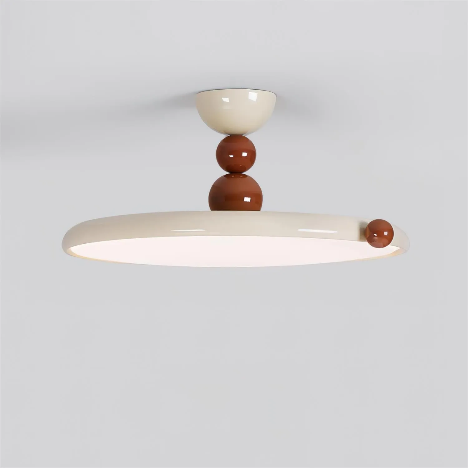 French Style Retro Round Flying Disc Ceiling Lamp KL495