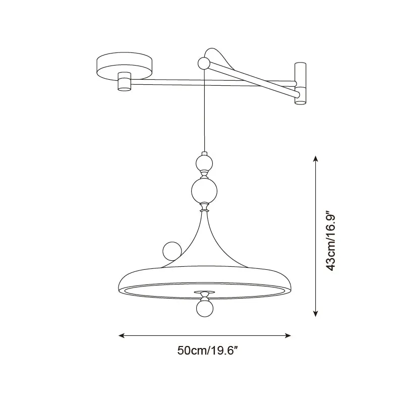 Ballora Swing Arm Pendant Lamp D140