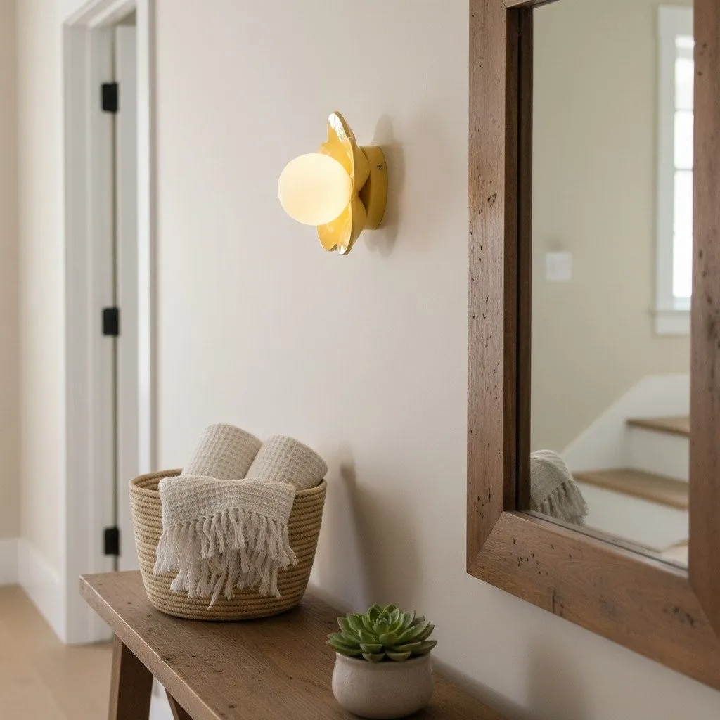 Florixa Blooming Flower Wall Light - Decorative Indoor Lamp for Bedroom and Living Room KL2066