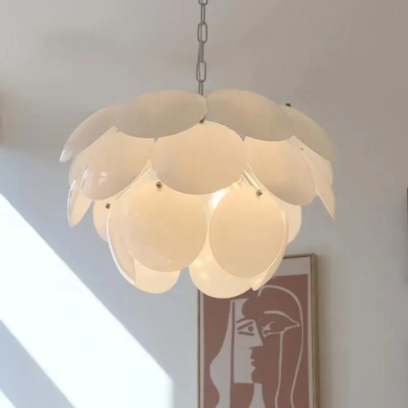 Luxury Fashion Luminous Petal Glass Chandelier KL472