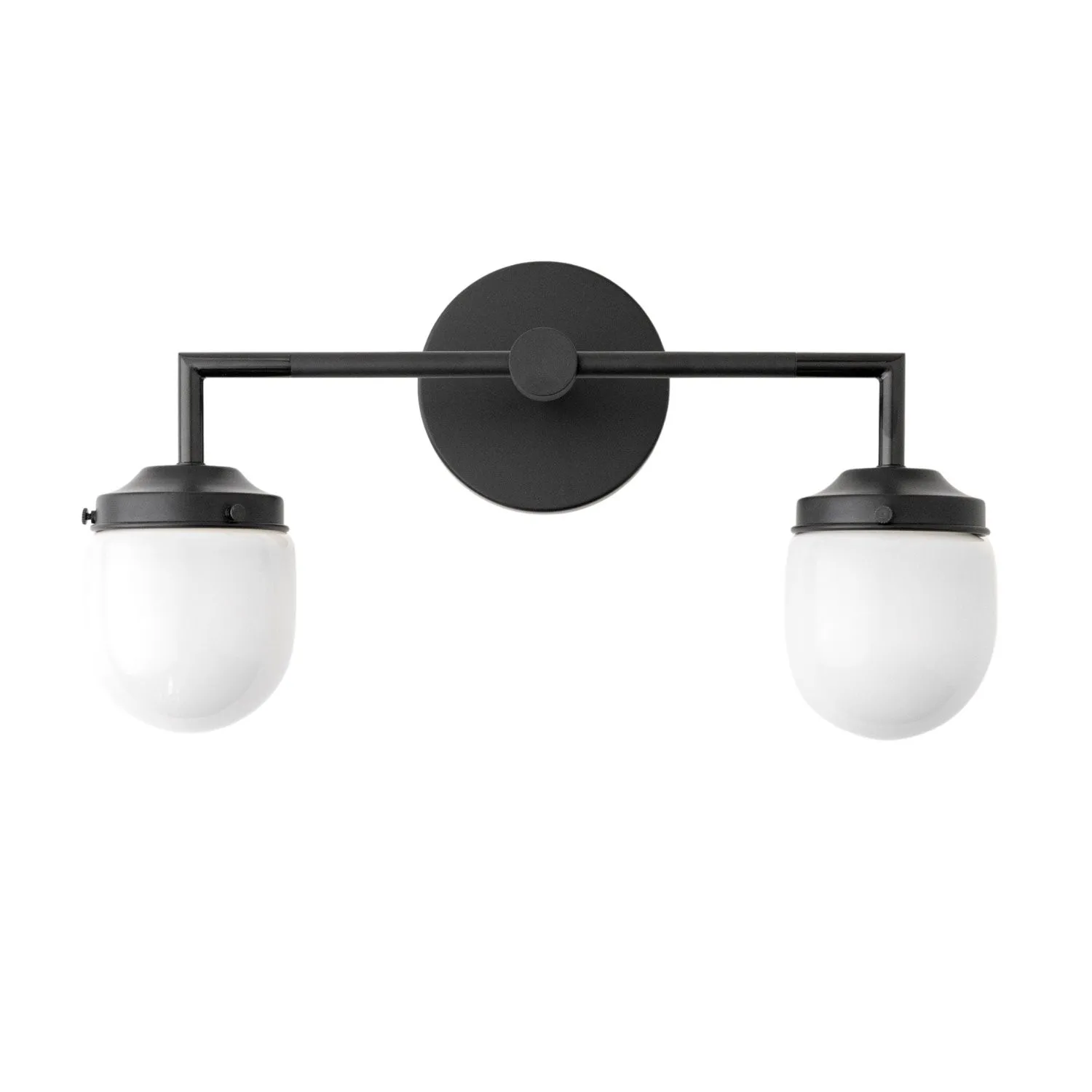 Opalume Glass Double Vanity Light - Vintage Style Bathroom Double Wall Lighting KL1430