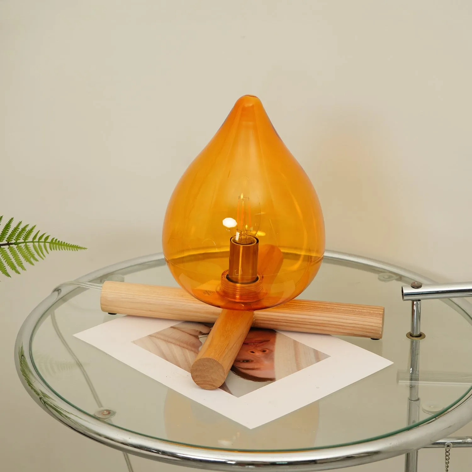 Funny Fire Shape Small Flame Table Lamp KL370