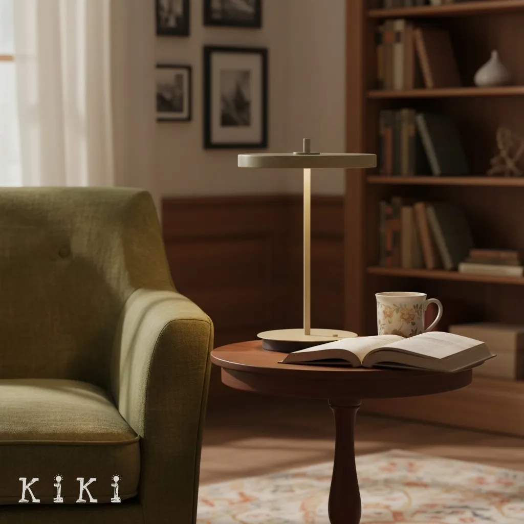 Astris Modern Minimalist Metal Table Lamp for Living Room and Office KL2142