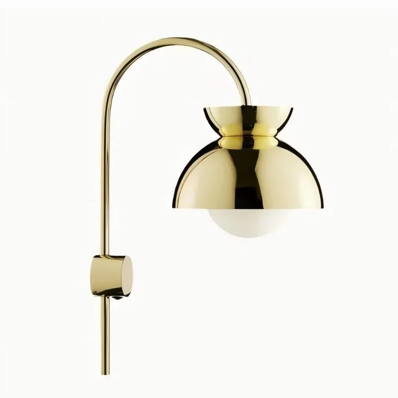 Aurelia Wall Lamp with Tiered Dome Design in Modern Metal for Bedroom or Hallway KL1729