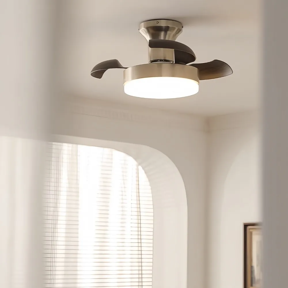 Retro Silent Invisible Led Ceiling Fan Light KL941