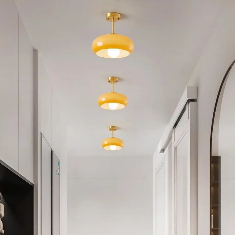 Bauhaus Style Vintage Glass Ceiling Light KL49