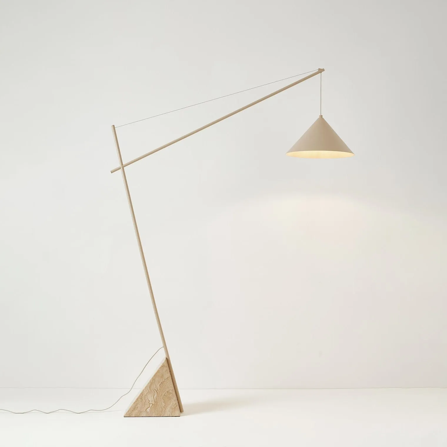 Grande Travertine Floor Lamp D706