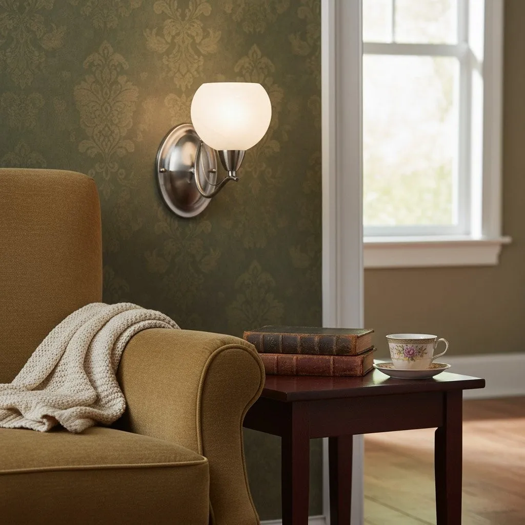 Armicora Modern Curved Wall Light - Elegant Decorative Fixture for Living Rooms & Bedrooms KL1929