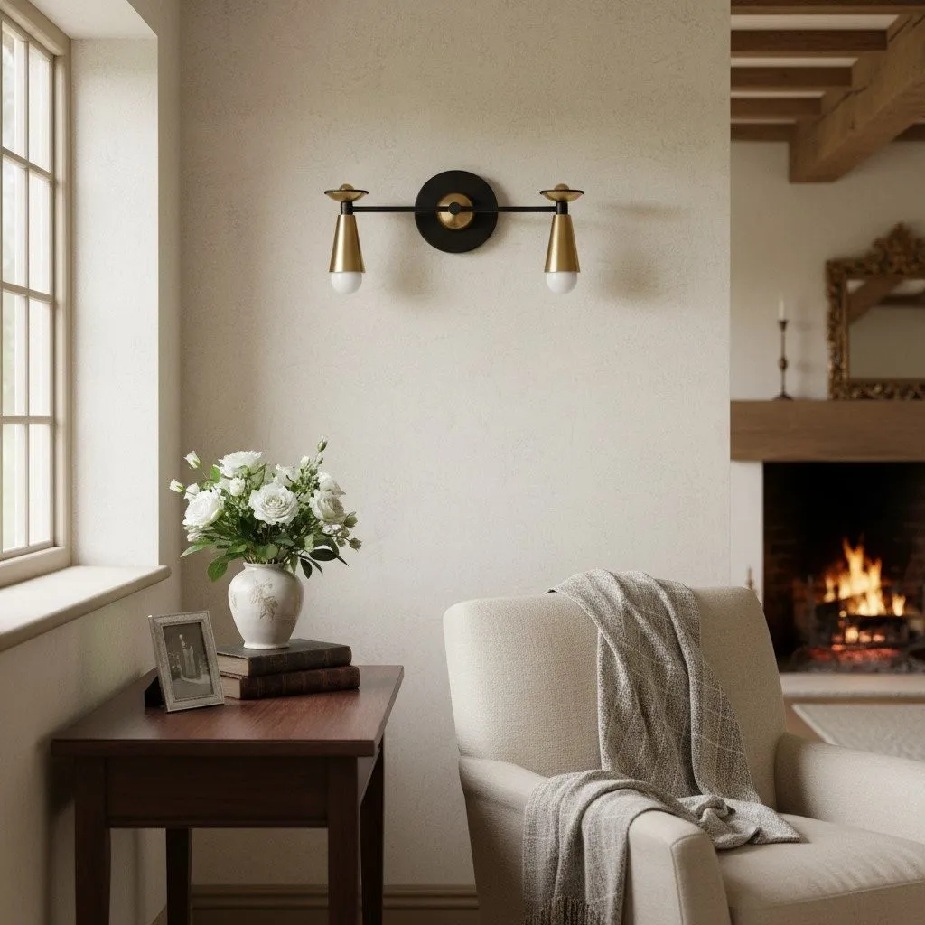 Pyralis Cone Modern Art Deco Lighting - Vintage Style Vanity Sconce Light KL1434