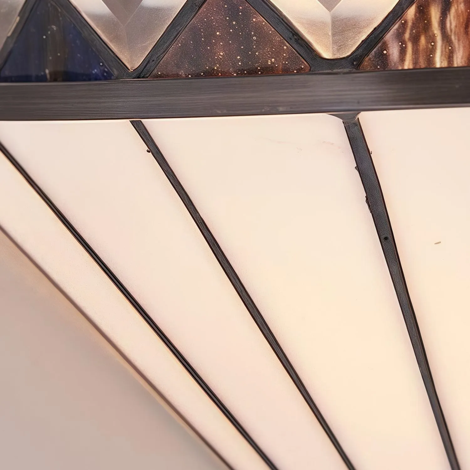 TF Fargo Diamond Pattern Art Deco Wall Sconce - Tiffany Decorative Sconce for Hallway KL1938