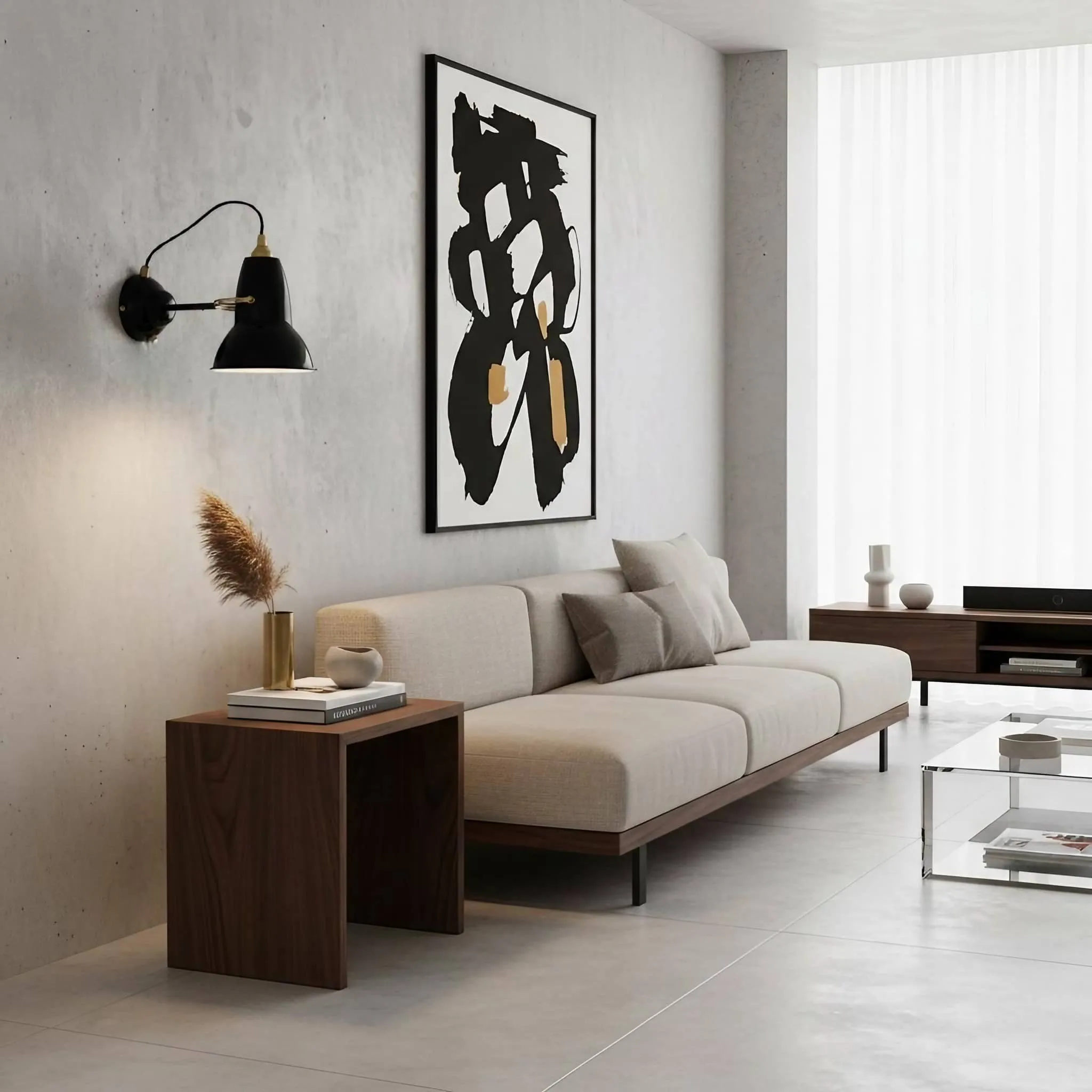 Modryx Industrial Adjustable Wall Light - Minimalist Lighting for Bedside Reading Space KL2141