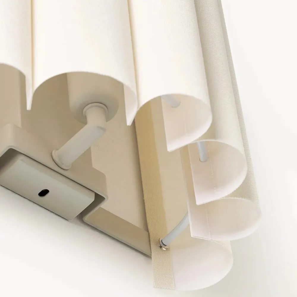 Velura Linen Fold Wall Sconce - Fabric Soft Pleated Design Ambient Lighting for Bedroom or Hallway KL1745