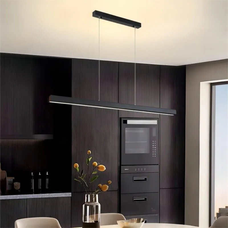 Industrial Metal LED Horizontal Linear Chandelier KL107