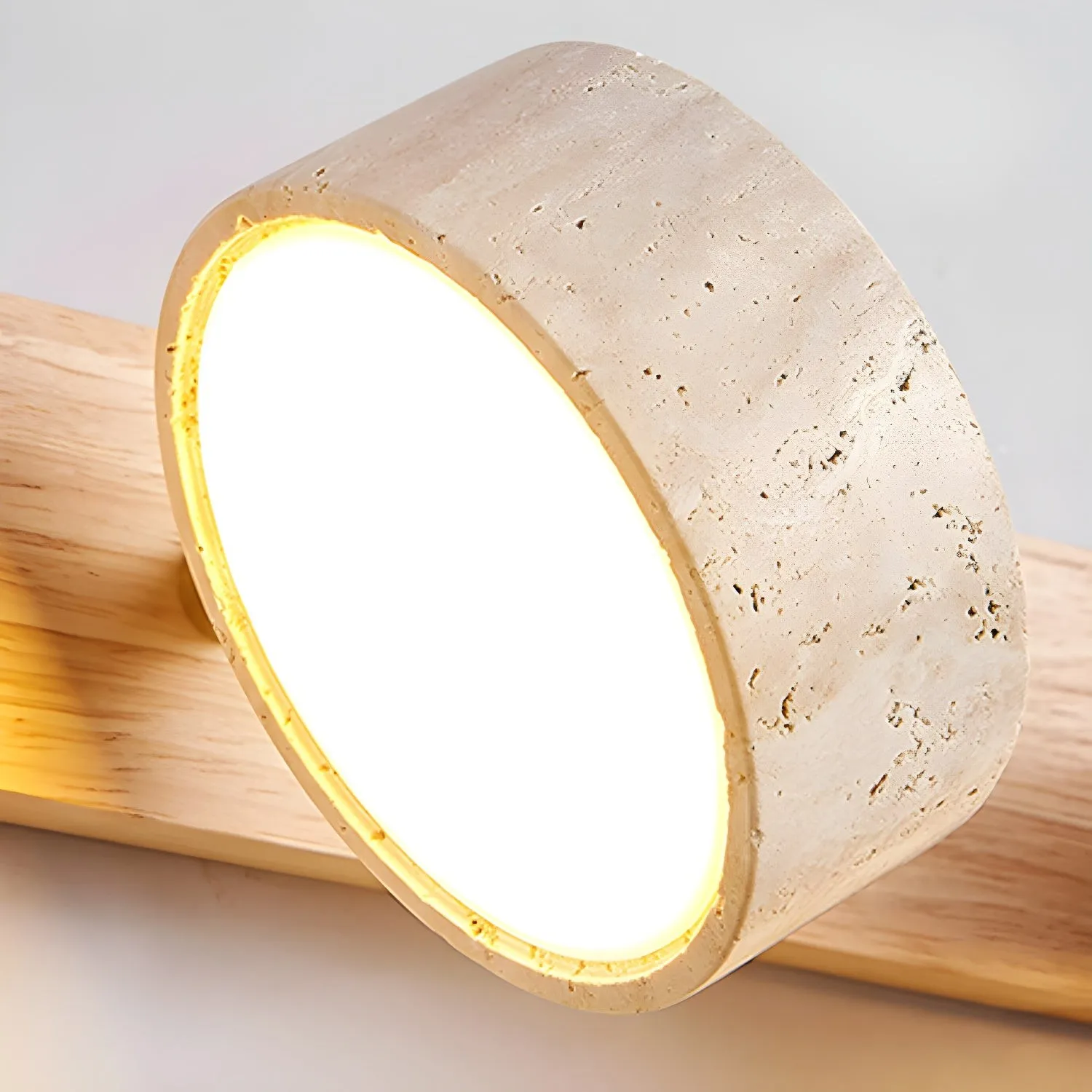 Minimalist Multi Light Travertine Wall Sconce KL892