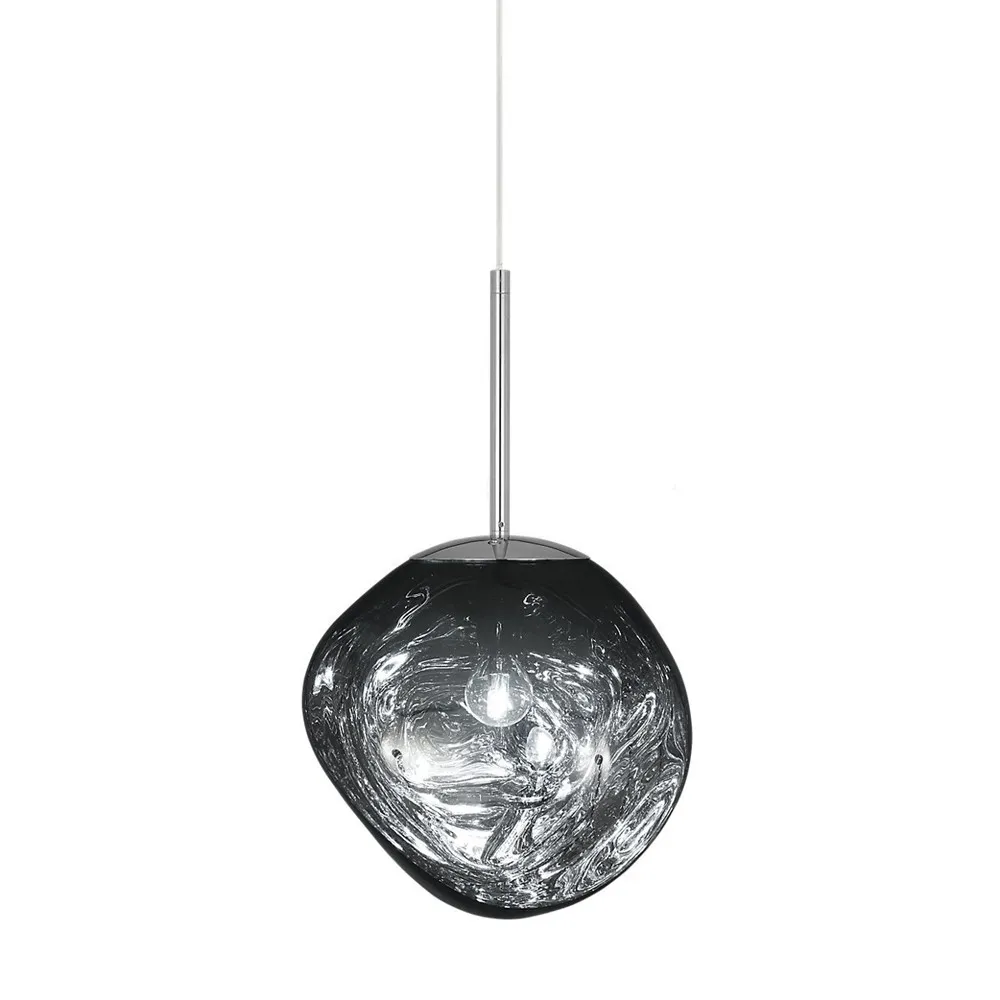 Glass Melt Pendant Light - Artistic Molten Pendant Light For Living Room And Dining Room
