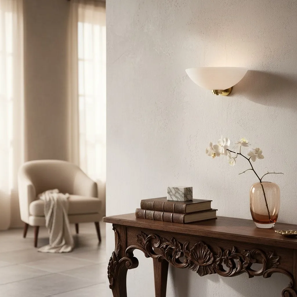 Lunetal Uplighter Retro Art Deco Profile Sconce - Decorative Wall Lamp for Entry or Study KL1791