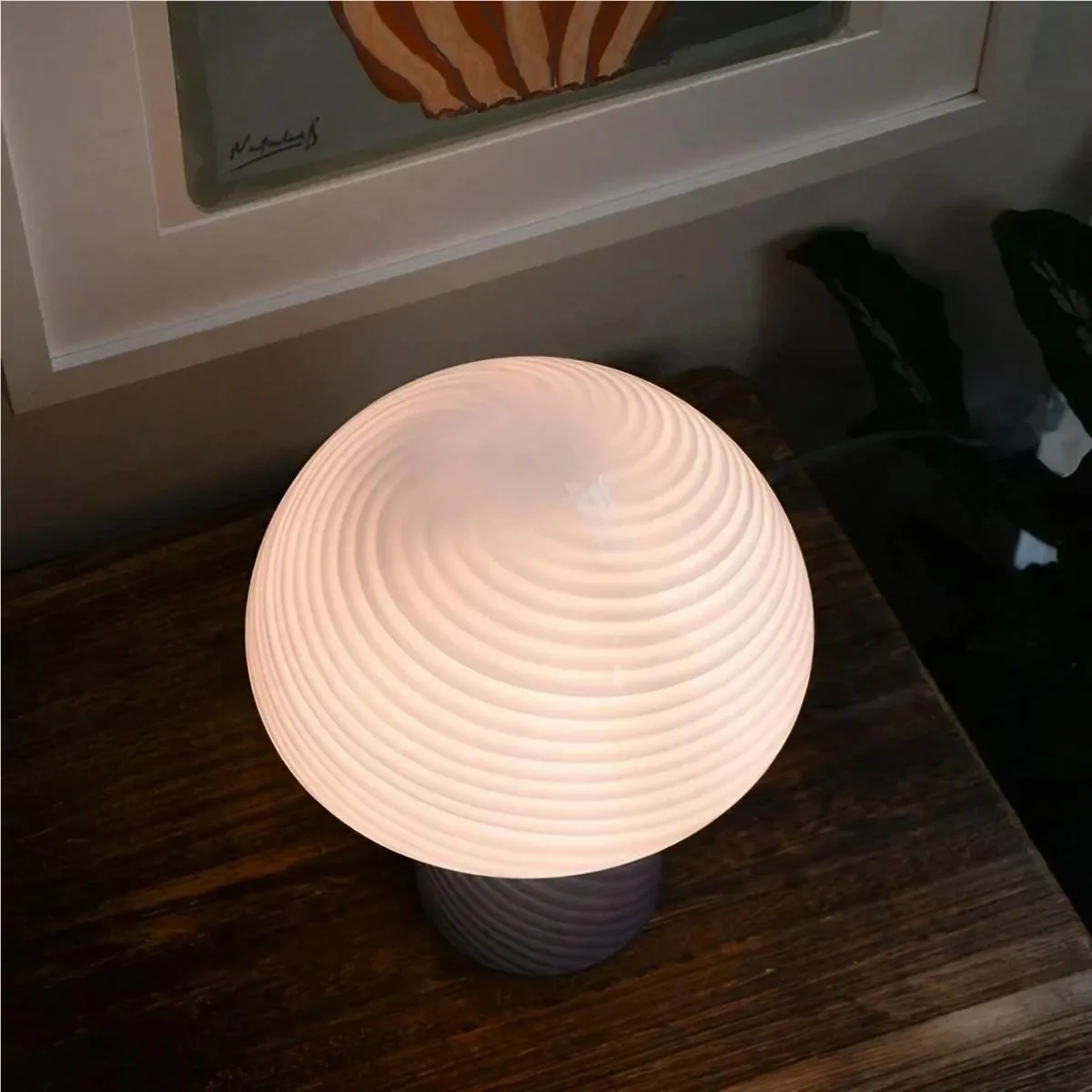 Modern Design Stained Glass Mushroom Lamp KL35