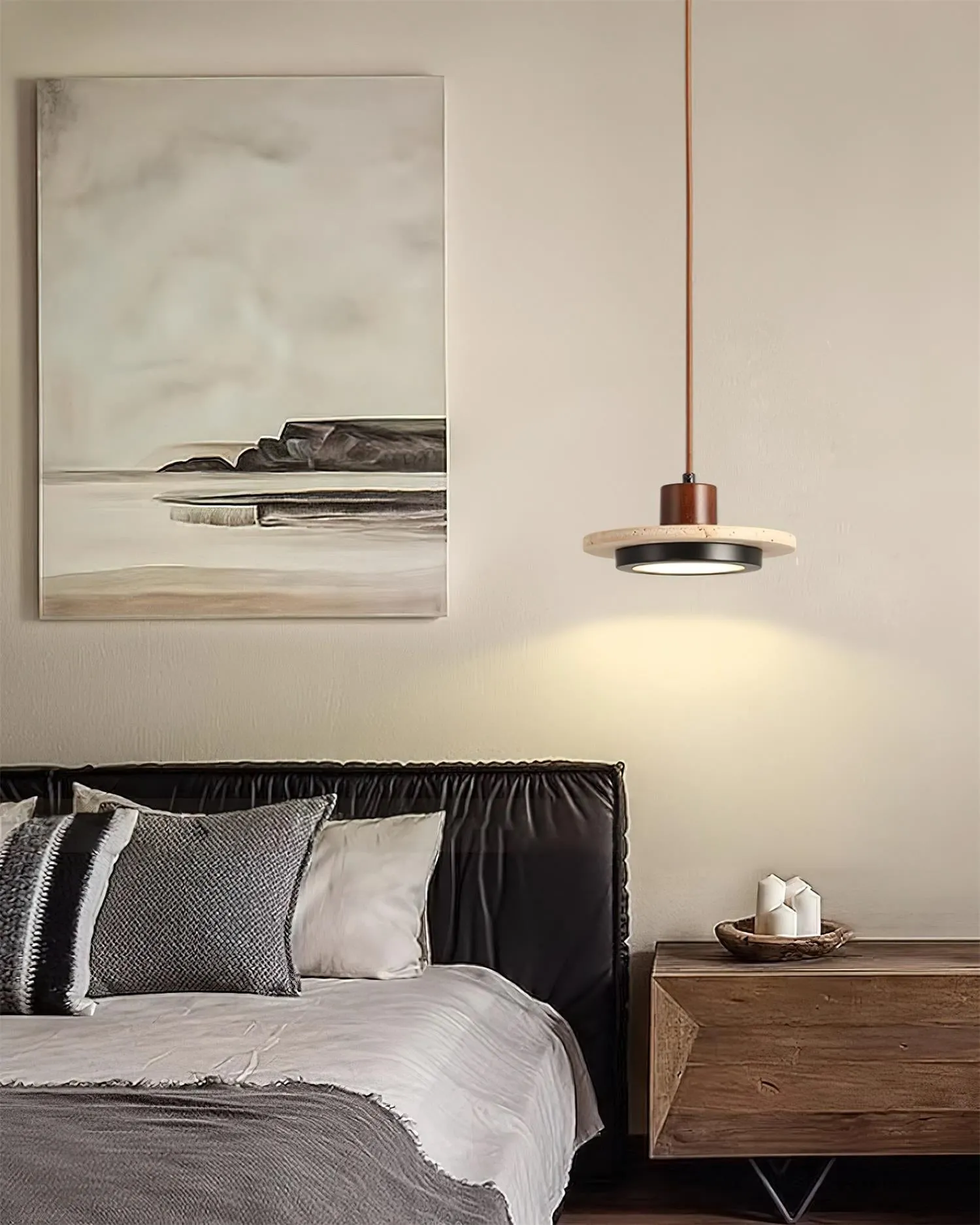 Creative Retro Regular Disc LED Pendant Lamp KL417