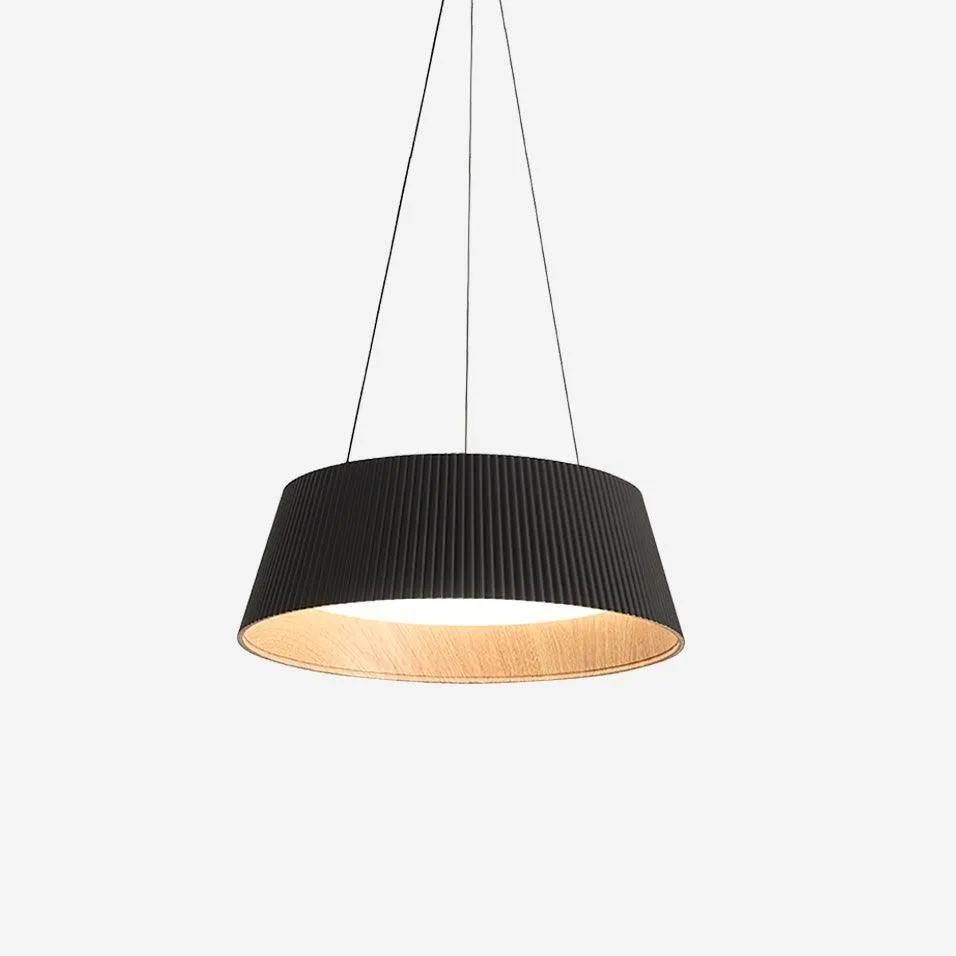Minimalist Corrugated Lampshade Bedroom Pendant Lamp KL334