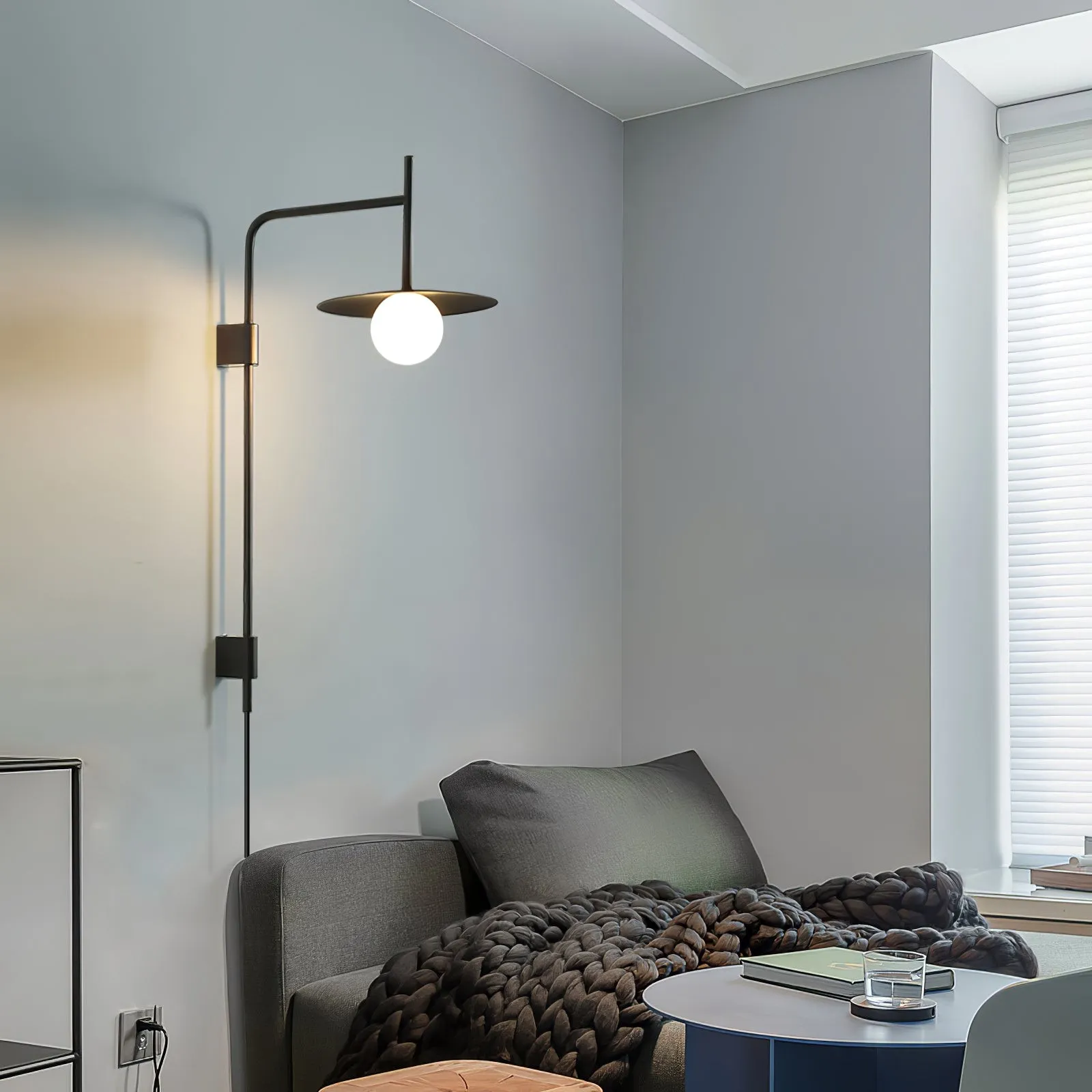 Nordic Swing Arm Wall Lamp for Living Room KL831