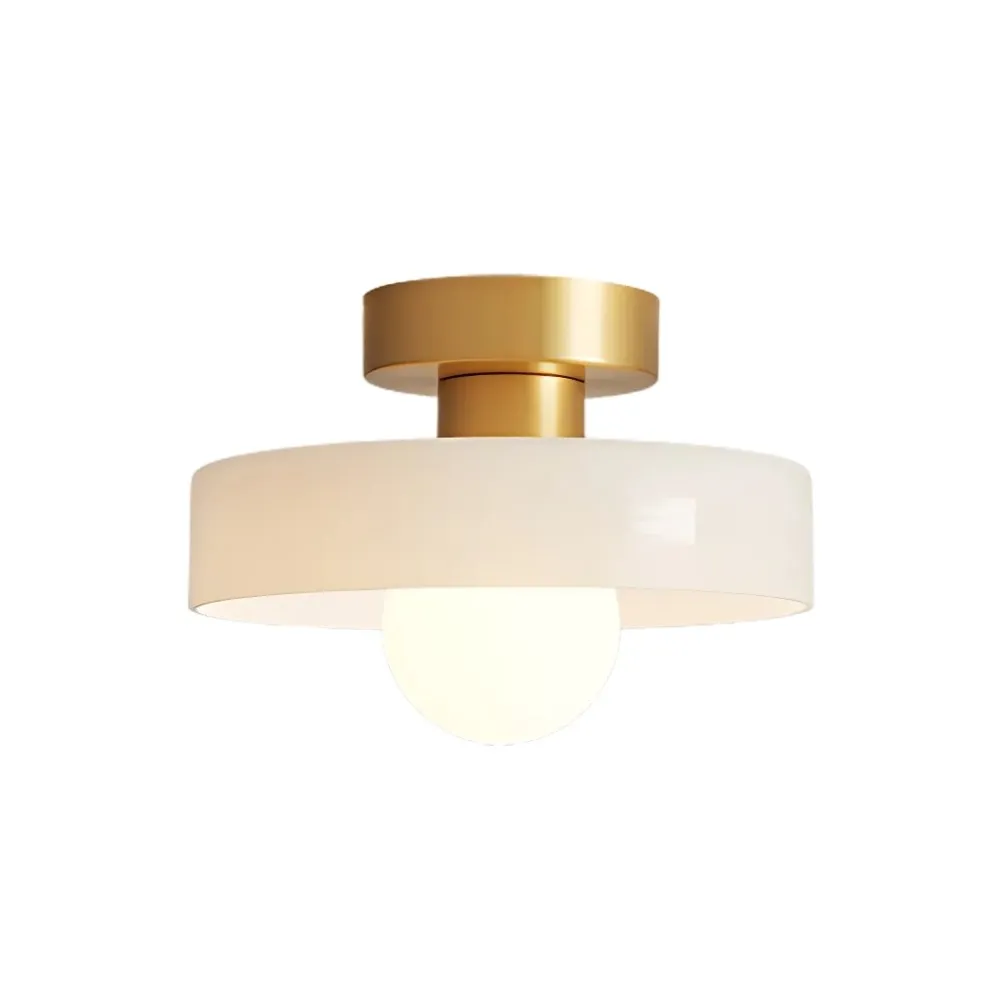 Stained Glass Flush Disc Orb Ceiling Light KL917
