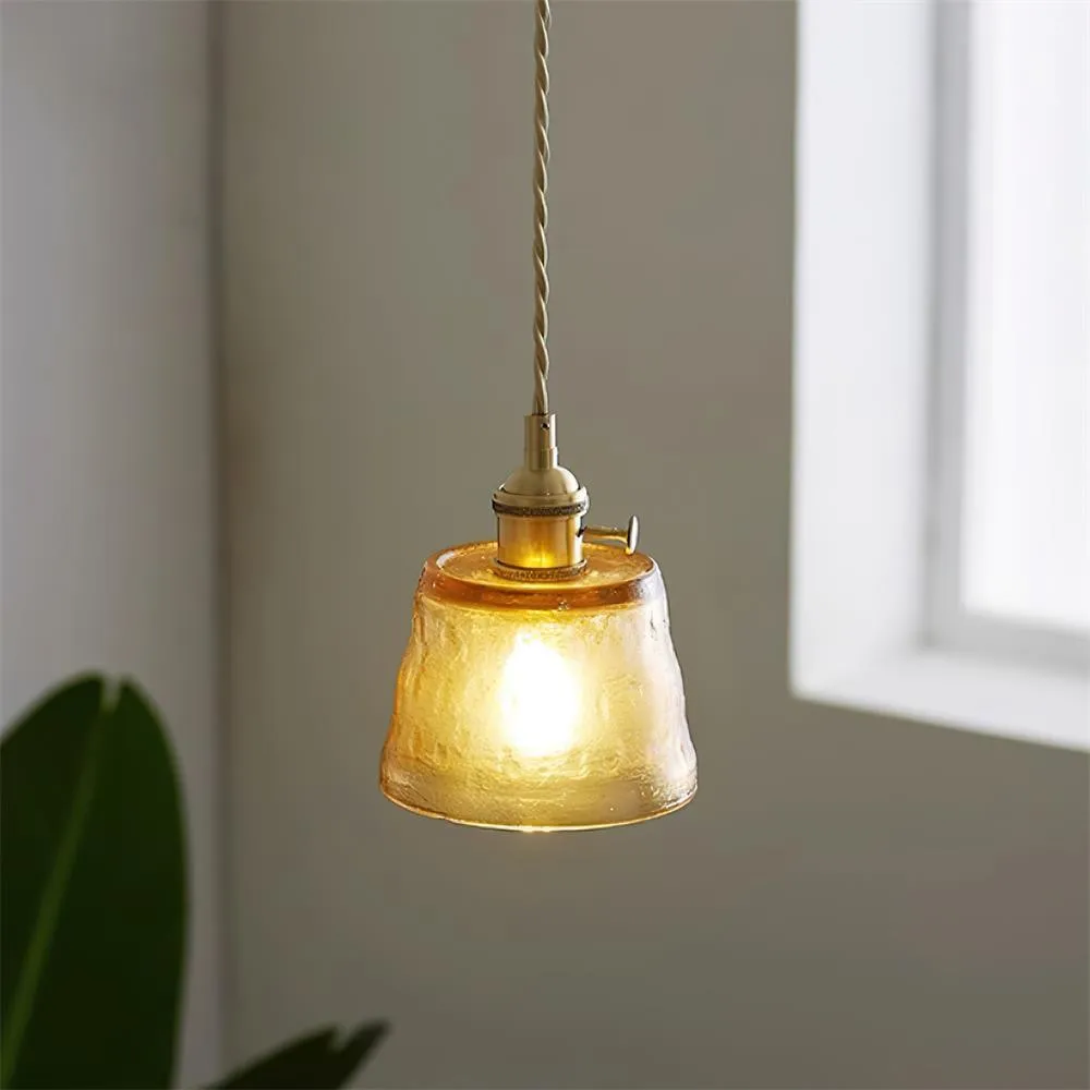 Retro Small Cup Glass Pendant Lamp KL292