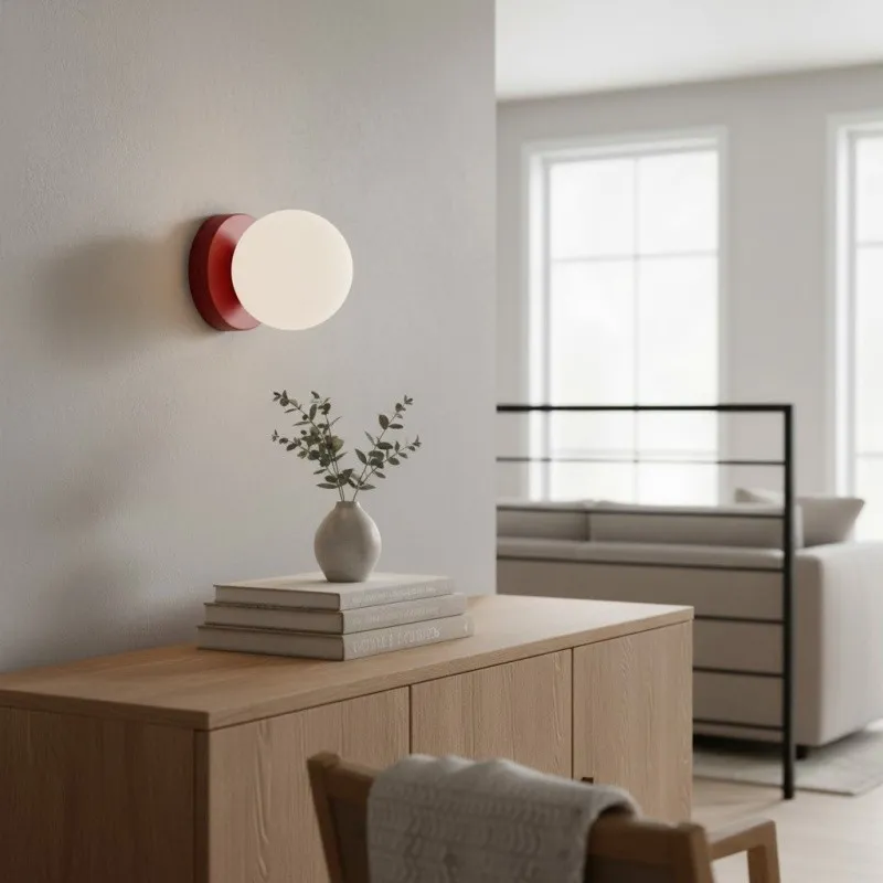 Nuevola Modern Glass Metal Wall Light - Artistic Accent Sconce for Cozy Nooks KL2089
