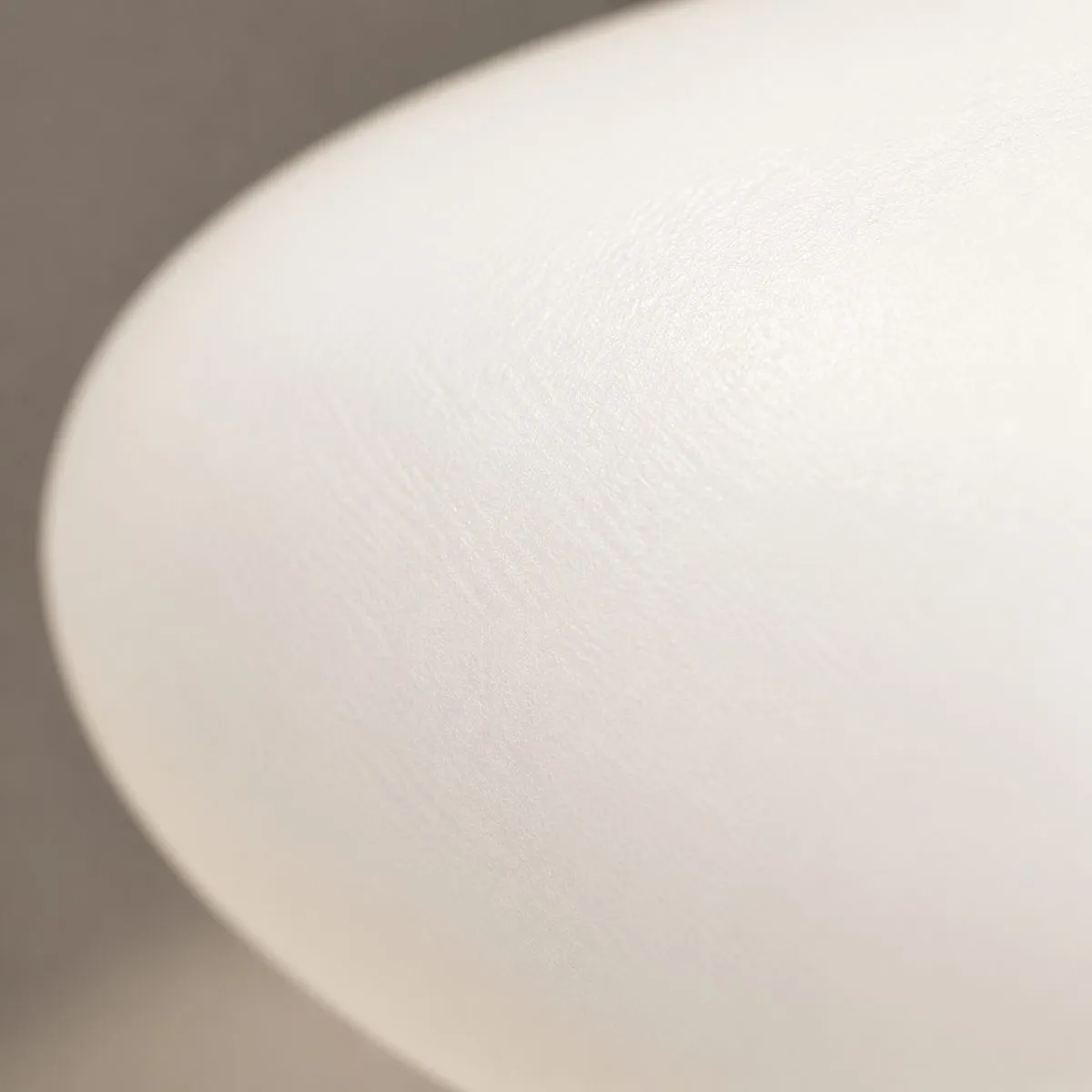 Close-up of satin blown glass