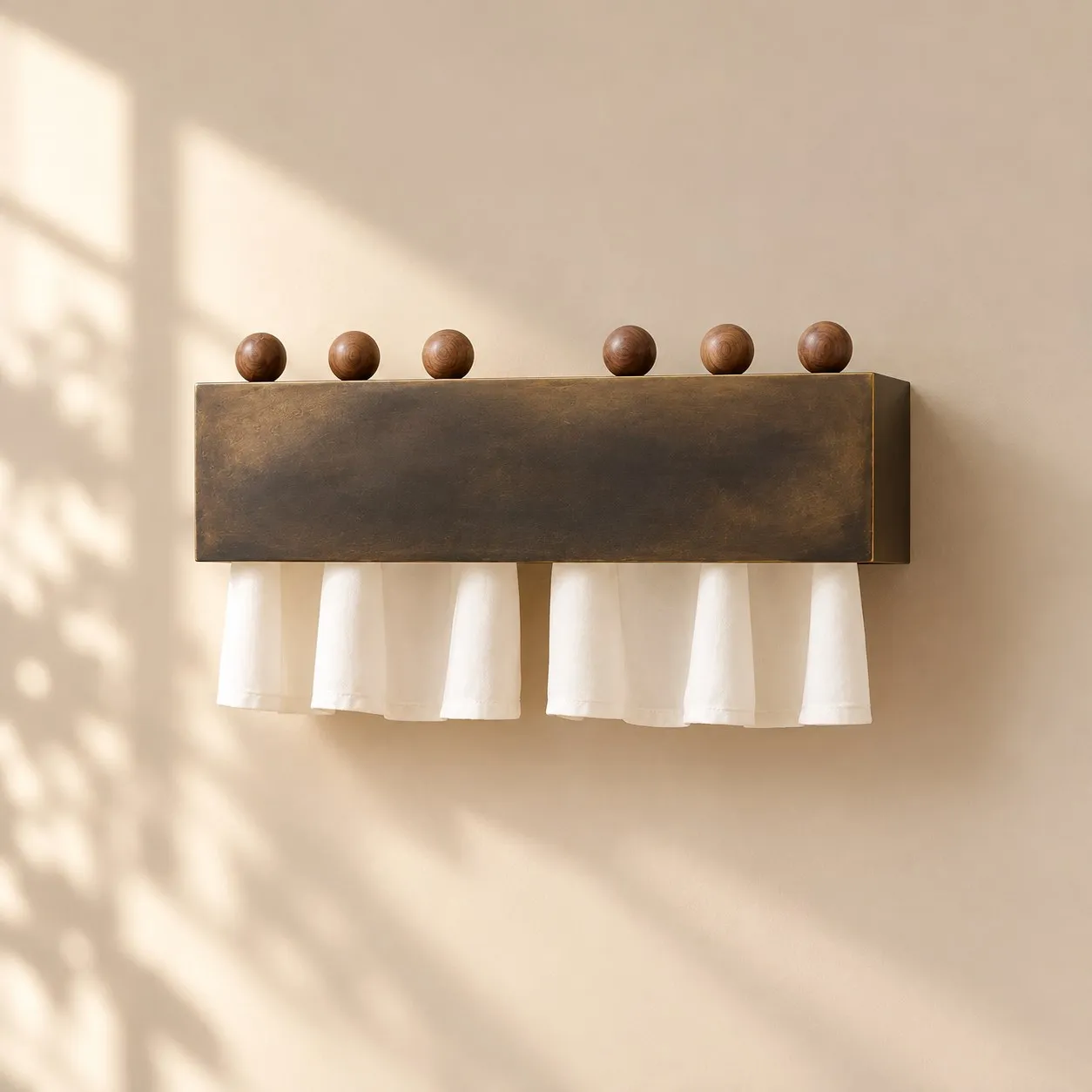 Dark antique bronze curtain wall lamp