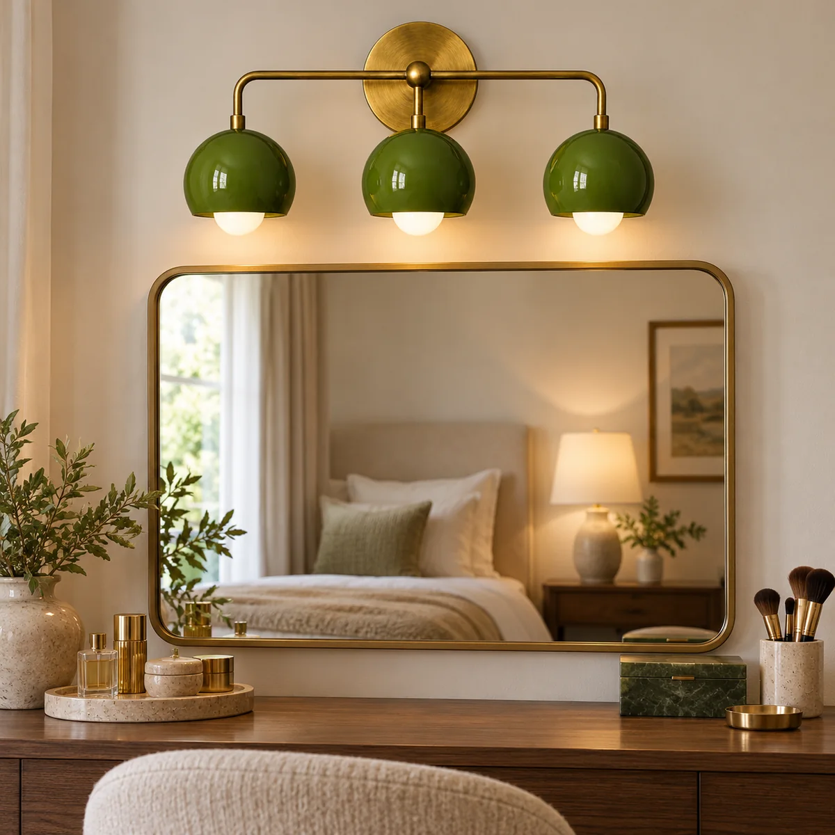Mirror-Wall Bar with a Solid Metal Plate