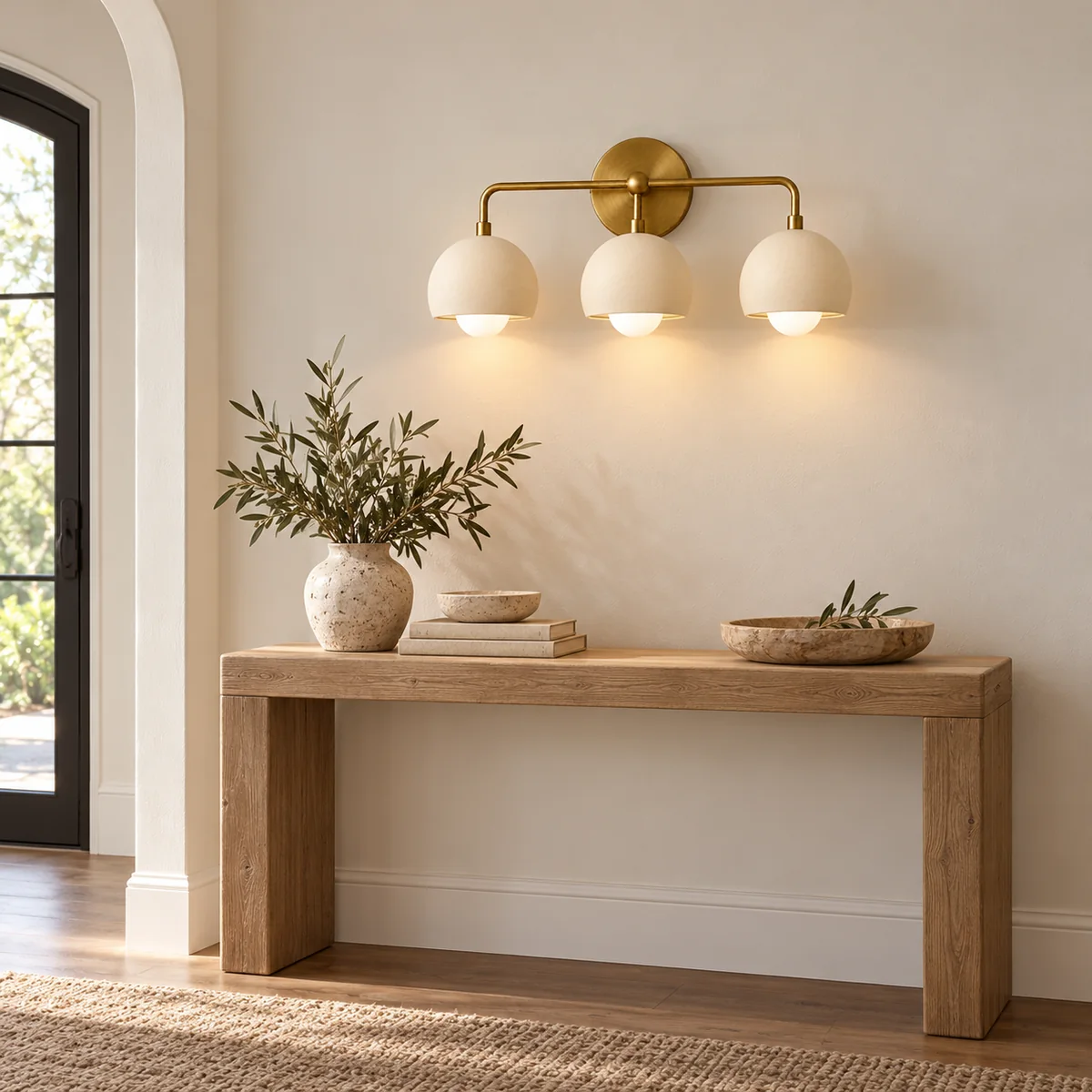 Mirror-Wall Bar with a Solid Metal Plate