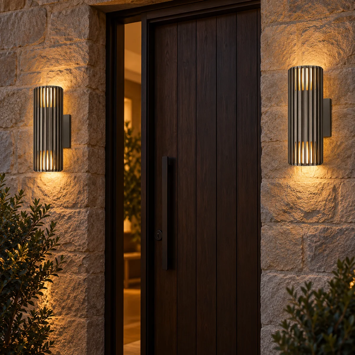 Outdoor Wall Light with an Open Base