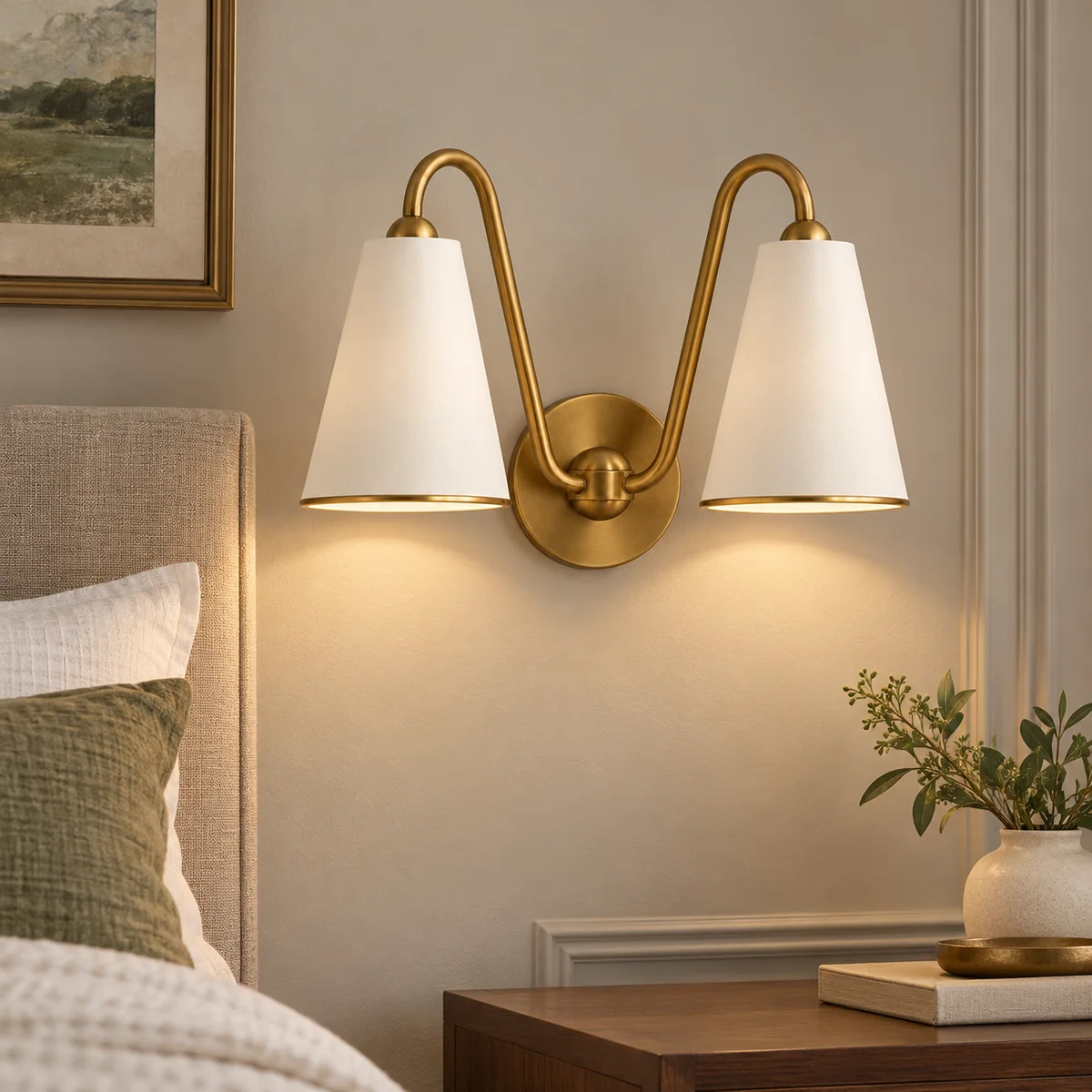 Double-Cone Sconce with a Short Projection