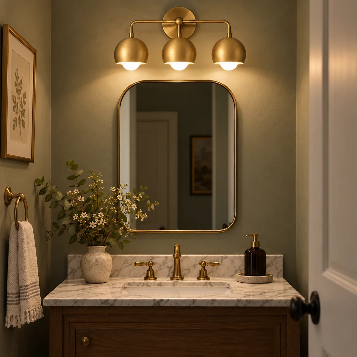 Mirror-Wall Bar with a Solid Metal Plate