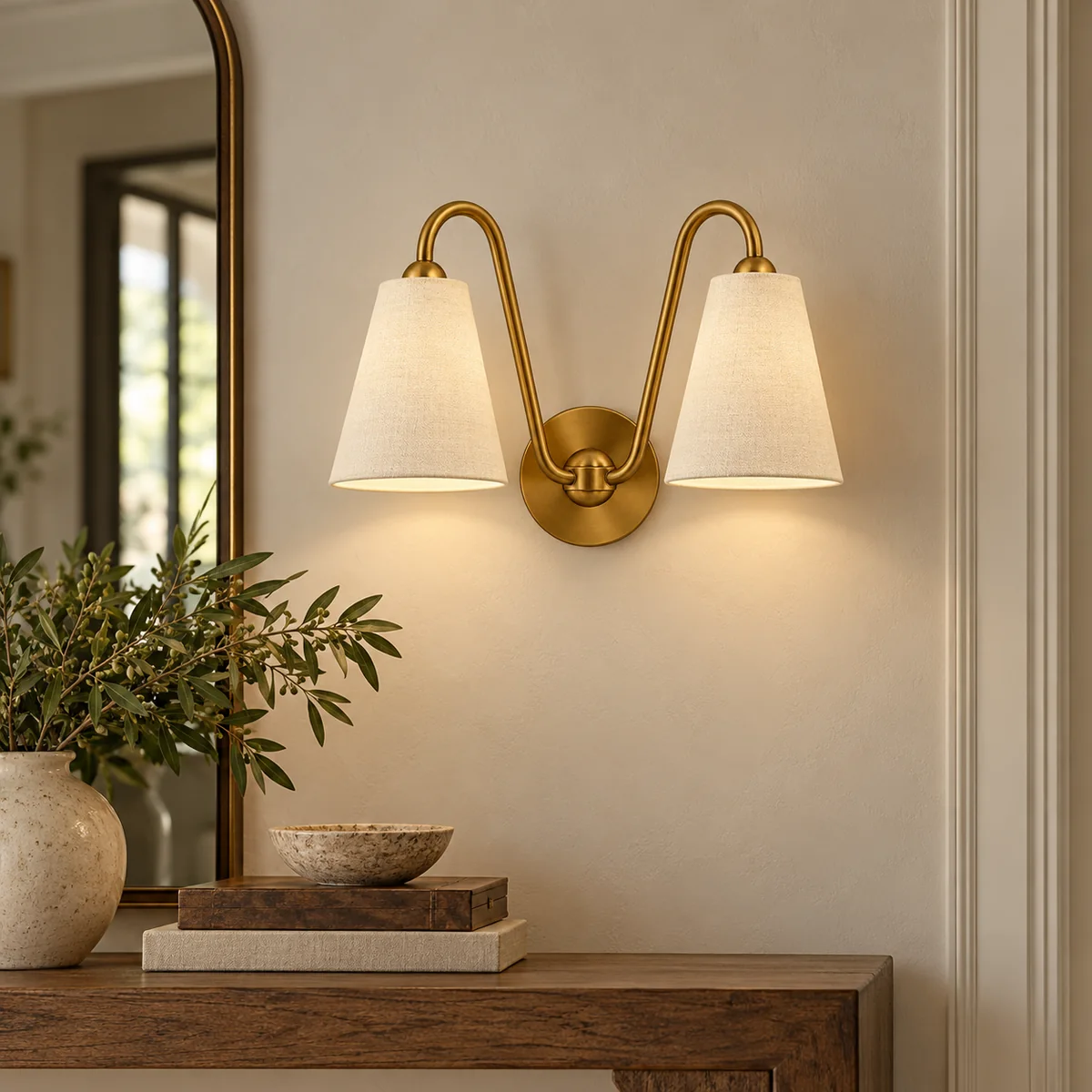 Double-Cone Sconce with a Short Projection